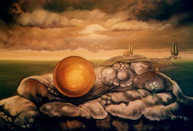 Sfera nel paesaggio 